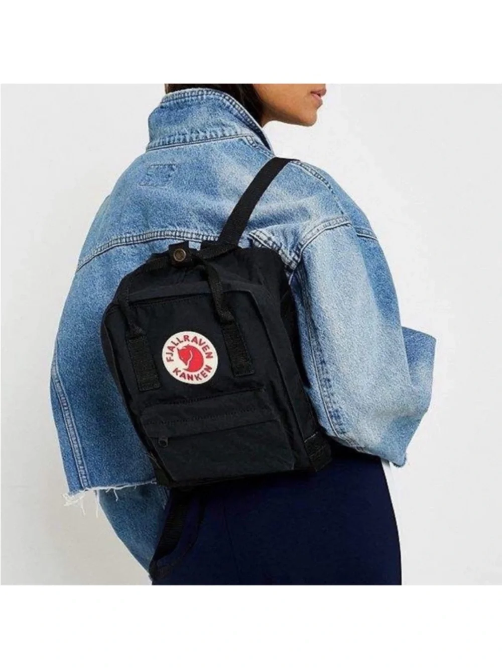 Fjallraven Mini Kanken Flint Grey Everyday Outdoor Backpack—Unisex